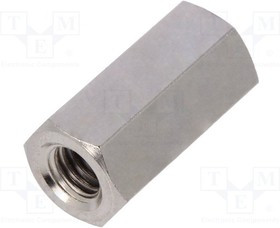 TFF-M6X20/DR119, Дистанцирующая стойка с резьбой, 20мм, Внутр.резьба: M6, латунь