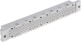 3-1393641-1, Eurocard 96 Way 2.54mm Pitch, Type C Class C2, 3 Row, Straight DIN 41612 Connector, Socket 3-1393641-1, Eurocard 96 Way 2.54mm Pitch, Type C Class C2, 3 Row, Straight DIN 41612 Connector, Socket
