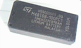M48T08-100PC1, Часы реального времени TIMEKEEPER, SRAM 64Кбит (8Кбx8), 5В, [PCDIP-28]
