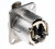 NC3FD-LX, XLR Connectors 3P FEM NICKEL/SILVER DUPLEX GRD CONTACT