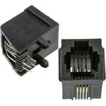 TJ3-6P4C, Розетка RJ14 телефонная на плату тип 3