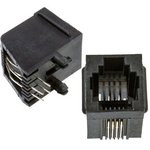 TJ3-6P4C, Розетка RJ14 телефонная на плату тип 3