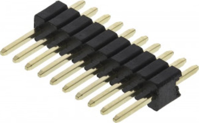 M52-040023V1045, Headers &amp; Wire Housings Pin,1.27mm Tail,Vert SIL, 10P, Single Ro