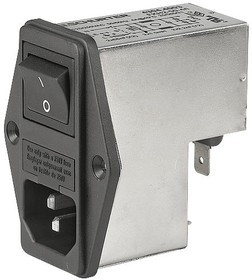 4304.4005, Filtered IEC Power Entry Module, IEC C14, General Purpose, 10 А, 250 В AC
