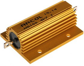 HS100 4K7 J, 4.7k 100W Wire Wound Chassis Mount Resistor HS100 4K7 J ±5%