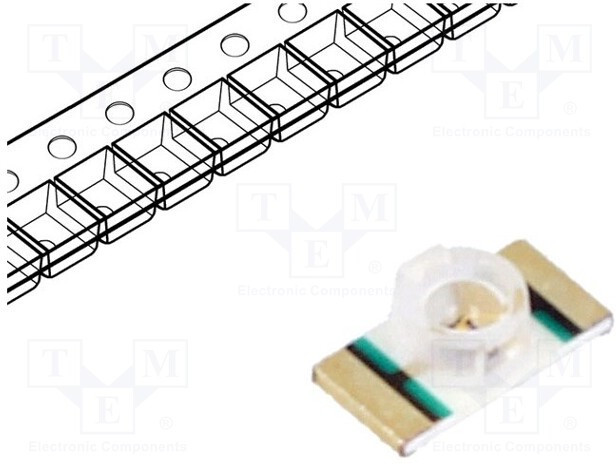 LTST-C21KRKT, LED; SMD; 1206; red; 45?100mcd; 3.2x1.6x1.1mm; 70°; 2?2.4V; 20mA