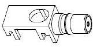 930-159J-51S, RF Connectors / Coaxial Connectors QMA Edge Mt PCB Jack Through Hole, 50 Oh