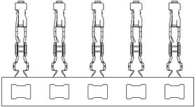 5-2316113-5, Terminals 2MM,REC,CNT,CRIMP, 24-28AWG,0.76UM,APPL