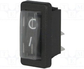 AE-C1300ALGAA, ROCKER; SPST; Pos: 2; ON-OFF; 16A/250VAC; black; none; Body: black