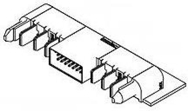 46437-1117, Power to the Board TEN60 RA PLUG ASSY 3AC-24S-3AC