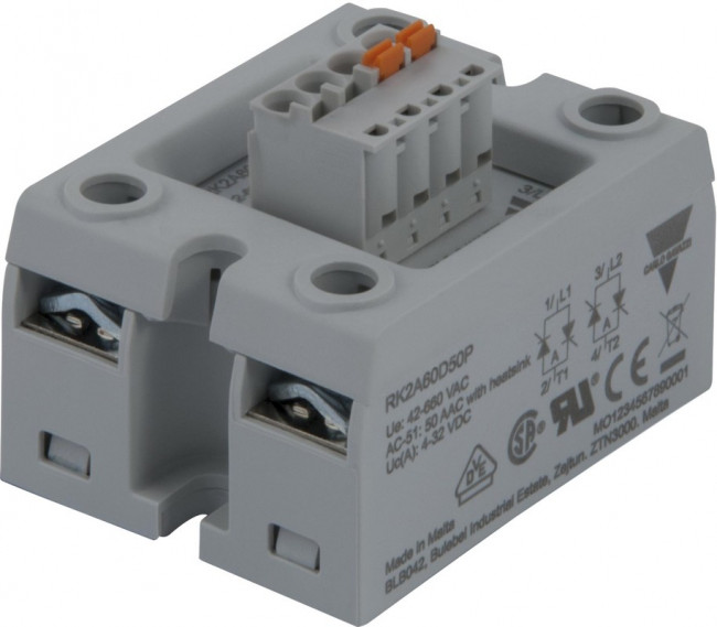 RK2A60D50P, Solid State Relays - Industrial Mount SSR 2 POLE-1X DC IN-ZC 600V 50A-PLUG IN RK2A60D50P, Solid State Relays - Industrial Mount SSR 2 POLE-1X DC IN-ZC 600V 50A-PLUG IN