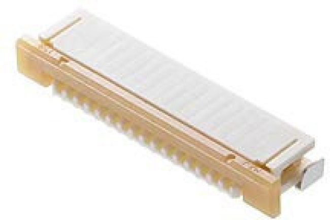 52271-1869, 52271 1mm Pitch 18 Way Right Angle Female FPC Connector, ZIF 52271-1869, 52271 1mm Pitch 18 Way Right Angle Female FPC Connector, ZIF