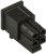 0430250400, Conn Housing RCP 4 POS 3mm Crimp ST Cable Mount Black Micro-Fit 3.0™ Bag