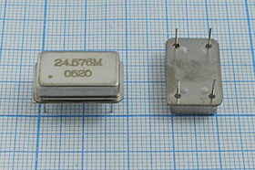Кварцевый генератор 24.576МГц 5В, HCMOS в корпусе FULL=DIL14, гк 24576 \\FULL\CM\5В\0520\ Кварцевый генератор 24.576МГц 5В, HCMOS в корпусе FULL=DIL14, гк 24576 \\FULL\CM\5В\0520\