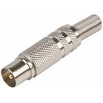 05-2011, FD-03151, Штекер TV "никель" с пружиной