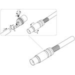 05-2011, FD-03151, Штекер TV "никель" с пружиной