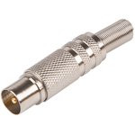 05-2011, FD-03151, Штекер TV "никель" с пружиной