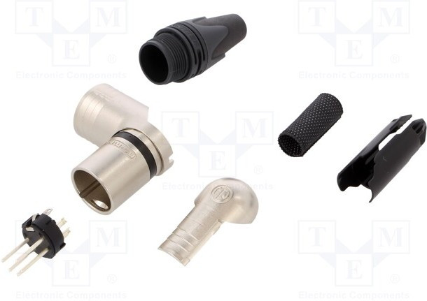 Neutrik NC5MRX разъем XLR угловой male кабельный 5 контактов Neutrik NC5MRX разъем XLR угловой male кабельный 5 контактов