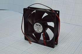 Вентилятор 92x92x25, напряжение 24В, ток 0,1А, выводы 2L, подшипник скольжения, FBDCF-9225D24HS MX