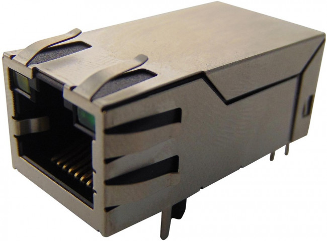 JK0-2500NL, Modular Connectors / Ethernet Connectors RJ45 1X1 2.5GBase-T 4P PoE 100W