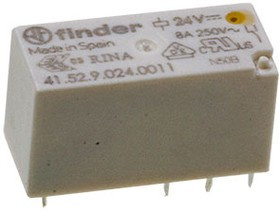41.52.9.024.0011, Реле 24VDC 2 Form C 8А