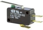 V7-1S17D8-022, Basic / Snap Action Switches 100 mA @ 125 VAC Strght Lever Actutor