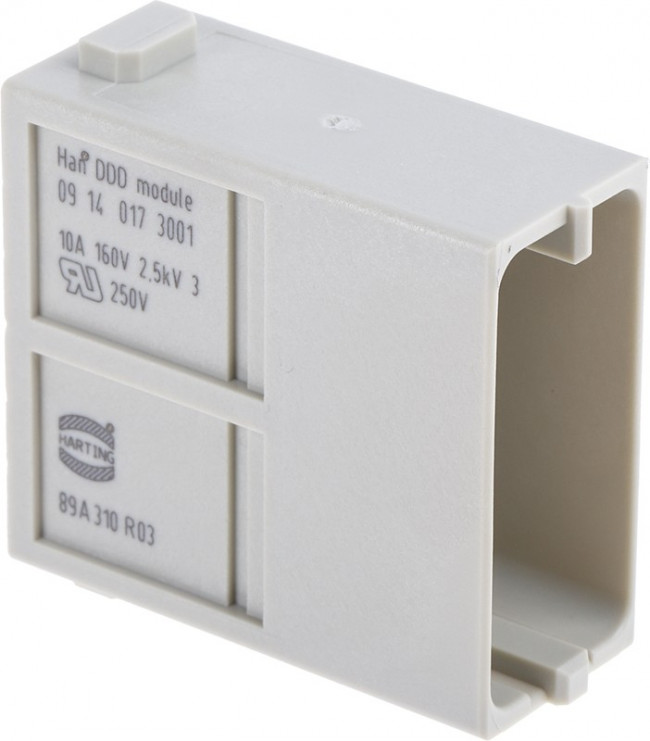 09140173001, Heavy Duty Power Connectors 17P CRIMP CONTACTS 10A 160V SNG FRAME