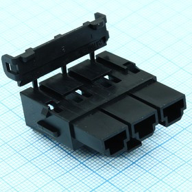 428160312, Кожух разъема RCP 3 контакта шаг 10мм зажим кабеля серия MiniFit пакет