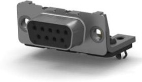 1-106505-2, Разъем D-Sub; PIN: 9; гнездо; "мама"; клипса на PCB; угловой 90°; THT; 6А 1-106505-2, Разъем D-Sub; PIN: 9; гнездо; "мама"; клипса на PCB; угловой 90°; THT; 6А