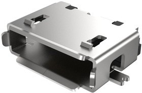 USB3085-30-A, MICRO USB CONN, 2.0 TYPE AB R/A RCPT, 5P