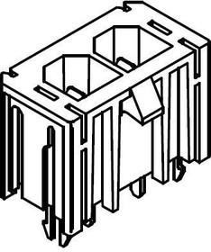 46007-1302, Headers & Wire Housings Sabre 2Ckt RA V0 Hdr r w/oLk Lg Nema 1950 46007-1302, Headers & Wire Housings Sabre 2Ckt RA V0 Hdr r w/oLk Lg Nema 1950