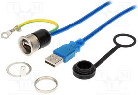 1310-0004-04, Panel Contact, USB 2.0 A 2 m