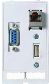 39500020143, Harting Straight, Panel Mount, Female to Female, Female to Male Type A 2.0 USB Connector