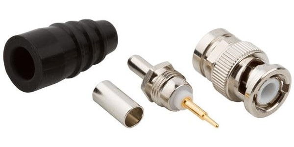 031-351, RF/COAXIAL BNC PLUG STR 50 OHM CRIMP/SLDR