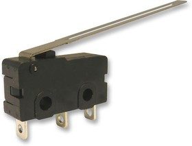 M140T01-AE0507A, Микропереключатель, Мгновенного Действия, Длинный Рычаг, SPDT, Пайка, 5 А