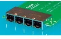 1888251-4, Modular Connectors / Ethernet Connectors LOW PROFILE RJ45 1x4 grn/grn 1888251-4, Modular Connectors / Ethernet Connectors LOW PROFILE RJ45 1x4 grn/grn
