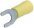 KLS8-01101-SV5.5-5 (VF3.5-5Y) (SG57634) (TYI-5.5-5), Клемма тип "U" 5.3мм, изолированная, провод 2.5-6.0мм² (желтая)