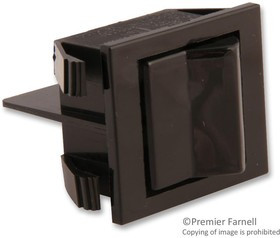 2600H11E, SWITCH, ROCKER, DPST, 16A, 250V, BLACK