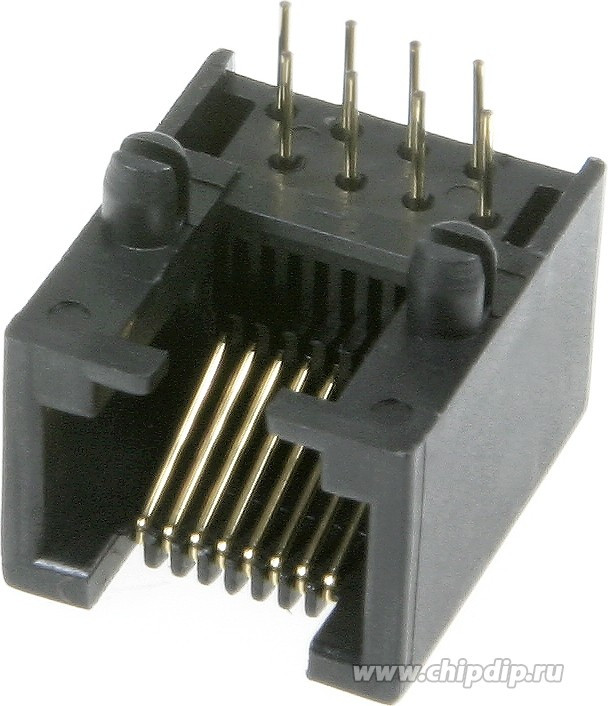 TJ4-8P8C, Разъём RJ , под пайку