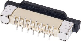 50A-15LB, ZIF разъем FFC/FPC SMT 0,5мм 15pin вертикальный