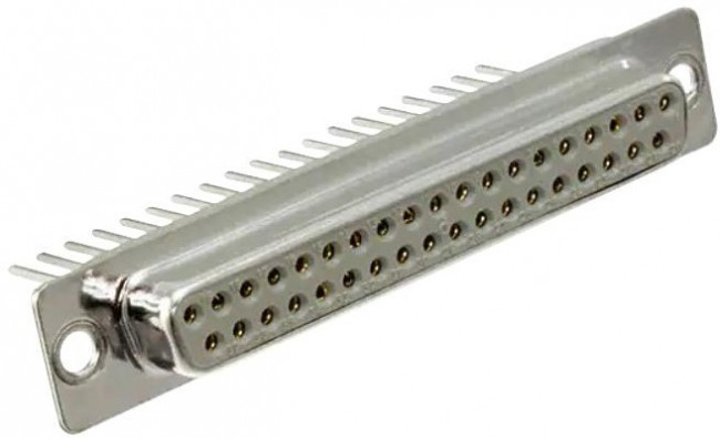 D-Sub socket, 25 pole, standard, equipped, straight, solder cup, 09672254715 D-Sub socket, 25 pole, standard, equipped, straight, solder cup, 09672254715