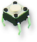 B3F-1025, Tactile Switches 6MM Tactile Switch 260GF 5.0MM