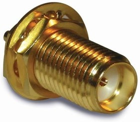 132139, RF Connectors / Coaxial Connectors SMA BULKHEAD RECPT REAR MOUNT