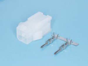 MF-4M, Разъем питания Mini-Fit 4 контакта, вилка на кабель, шаг 4,2мм MF-4M, Разъем питания Mini-Fit 4 контакта, вилка на кабель, шаг 4,2мм