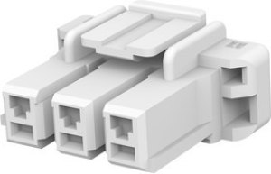 1376389-1, PLUG HOUSING, 3POS, PA 6.6 GF, NATURAL