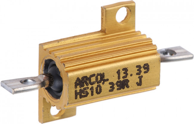 HS10 39R J, 39 10W Wire Wound Chassis Mount Resistor HS10 39R J ±5%