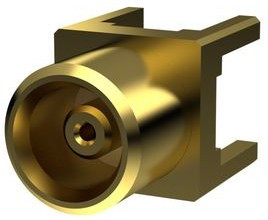 PCB.MCXFSTJ.A, RF Connector, MCX, Brass, Socket, Straight, 50Ohm