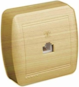 Телефонная розетка DEMET, евро, ясень 711-4700-137