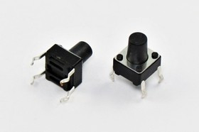 Тактовая кнопка, 6.0x 6.0x 8.0, алгоритм работы NO, контакты 4PF