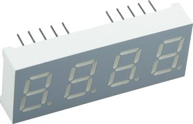 CA04-41GWA, Индикатор 10.16мм 4х7 зеленый ОА, 6.4мКд